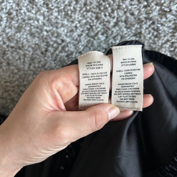 Soft Surroundings Womens Sz Small Black Sequin Jacket & Pants Set - Picture 12 of 14